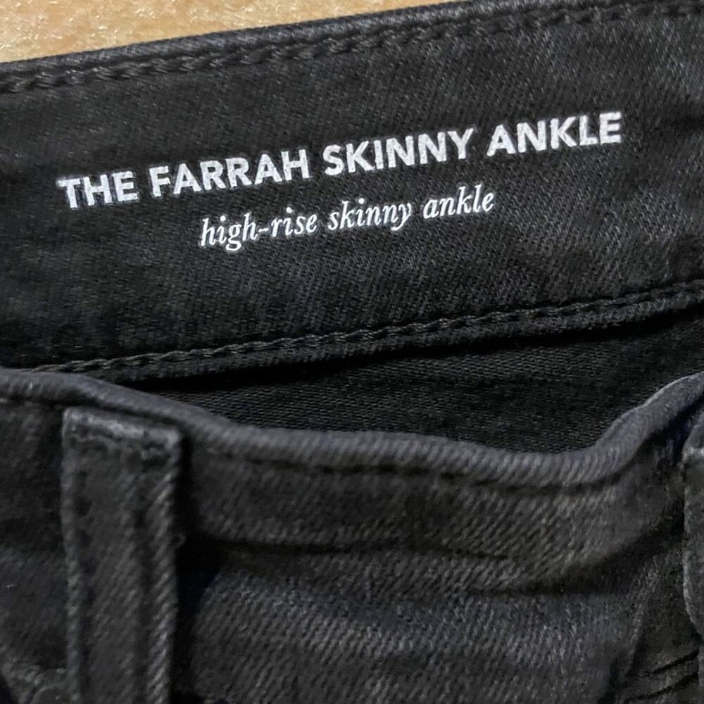 AG Jeans Farrah Black Skinny Ankle Jeans, EUC, Size 29, MSRP $228 - Picture 10 of 11